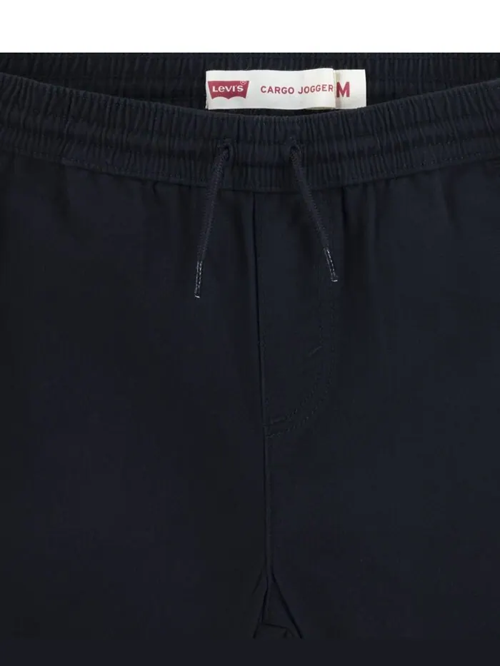 Брюки-карго свободного покроя для больших мальчиков с завязками Levi's — изображение 3 из 6, черный
