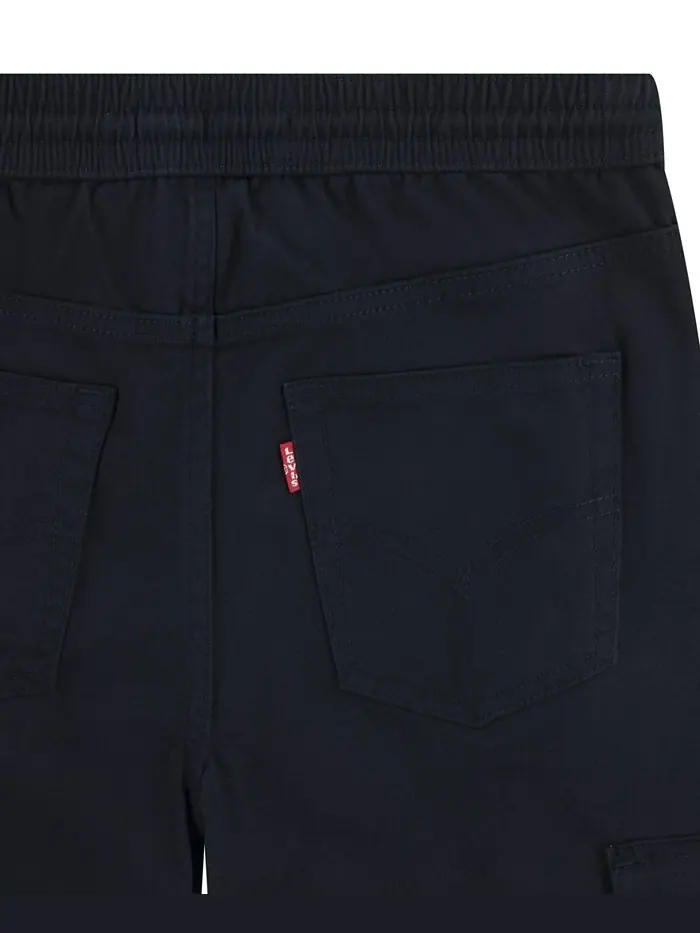 Брюки-карго свободного покроя для больших мальчиков с завязками Levi's — изображение 4 из 6, черный