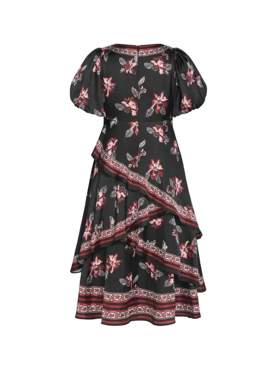Женское платье «Королева драмы» CITY CHIC, Blk Floral Brd — изображение 5 из 5