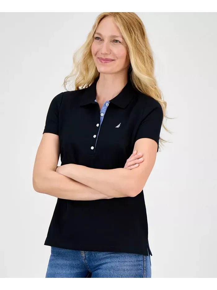 Женская короткорукавная рубашка с воротником-поло Nautica Jeans