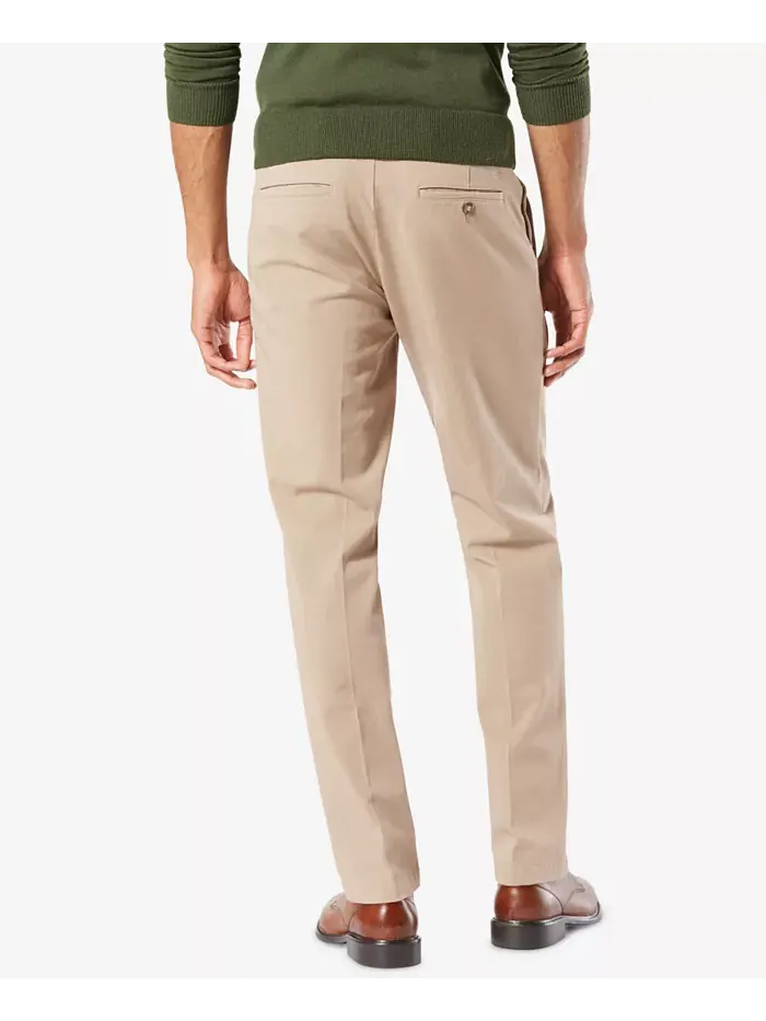 Мужские рабочие брюки Workday Smart 360 Flex Slim Fit с эластичной тканью, цвет хаки Dockers — изображение 2 из 6