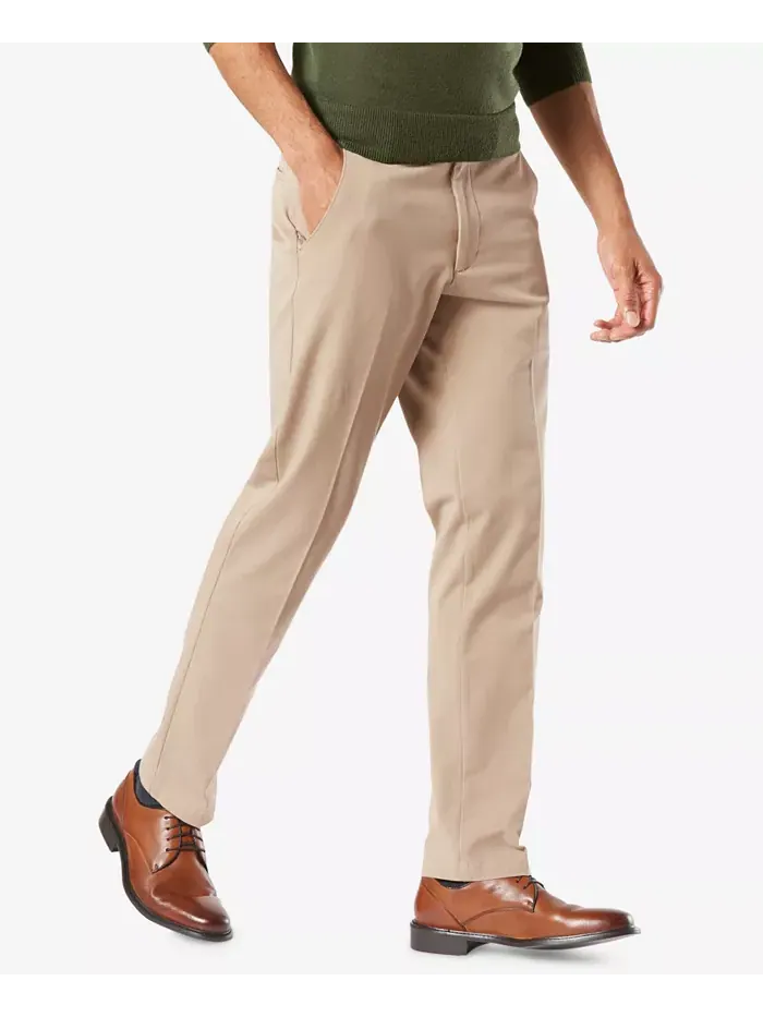 Мужские рабочие брюки Workday Smart 360 Flex Slim Fit с эластичной тканью, цвет хаки Dockers — изображение 3 из 6