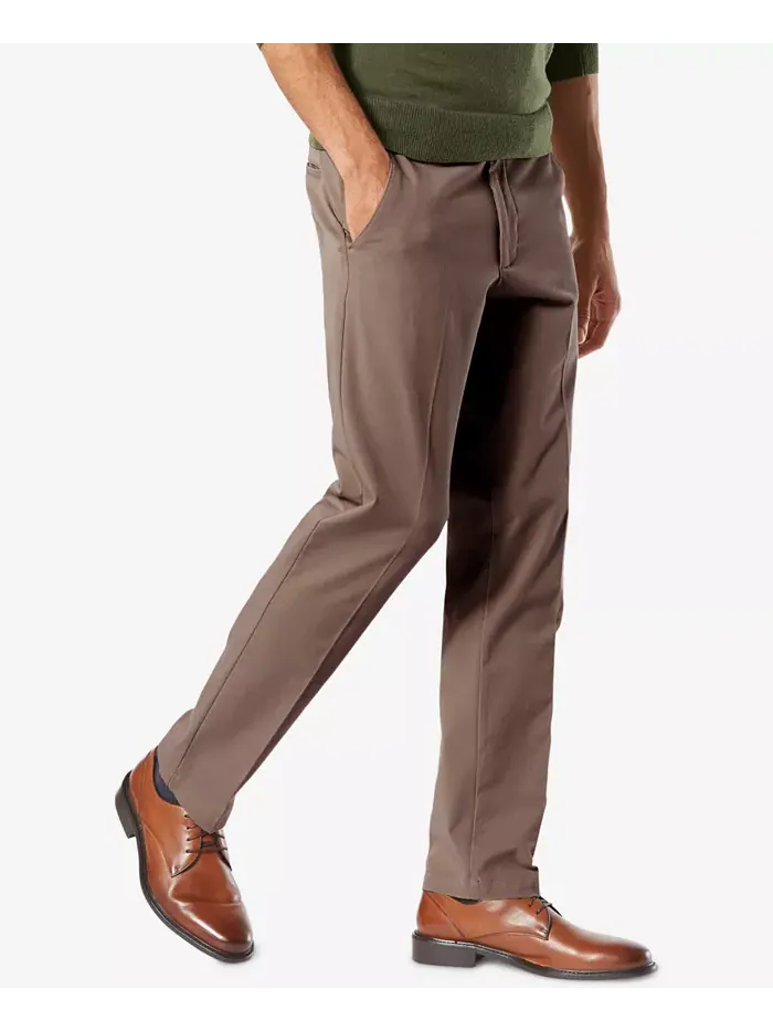 Мужские рабочие брюки Workday Smart 360 Flex Slim Fit с эластичной тканью, цвет хаки Dockers — изображение 3 из 6