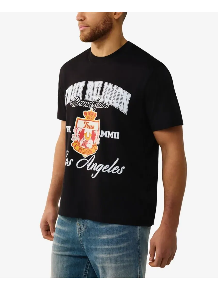 Мужская футболка с эмблемой Crest True Religion — изображение 2 из 3, черный