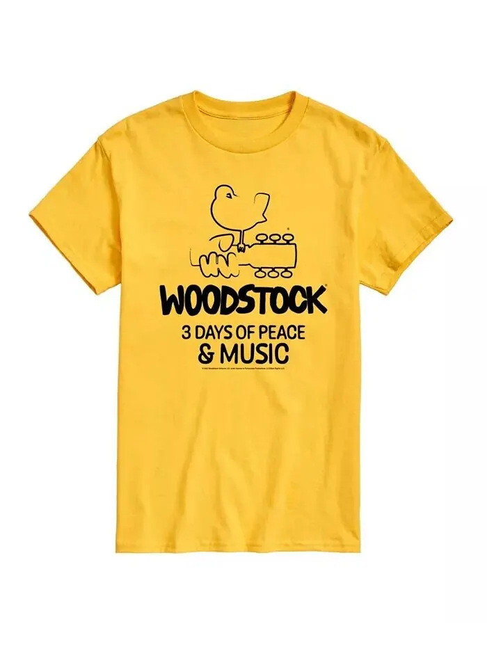 Мужская футболка с короткими рукавами Hybrid Apparel Woodstock 3 Days Of Peace And Music AIRWAVES — изображение 8 из 8