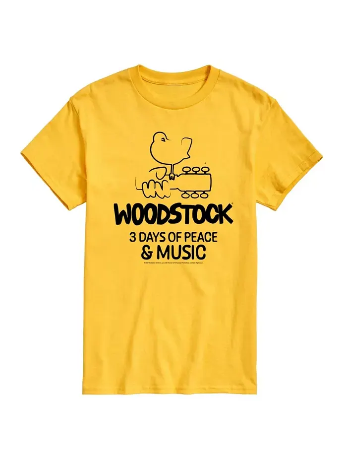 Футболка мужская с коротким рукавом Hybrid Apparel Woodstock 3 Days Of Peace And Music AIRWAVES — изображение 9 из 9