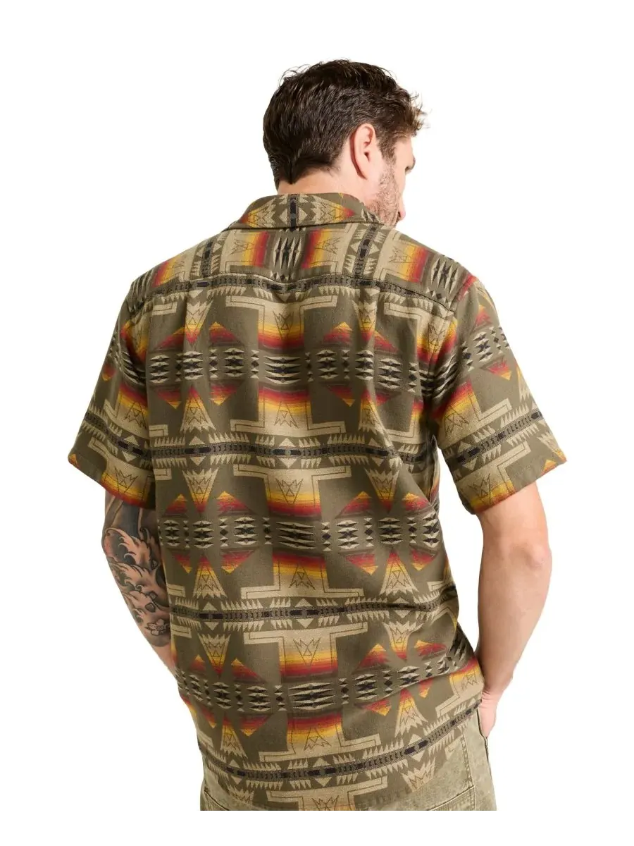 Мужская рубашка с коротким рукавом Pendleton — зеленый
