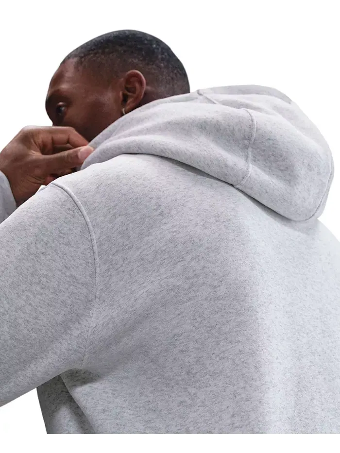 Мужская флисовая толстовка с капюшоном на молнии Nike — изображение 5 из 5, серый
