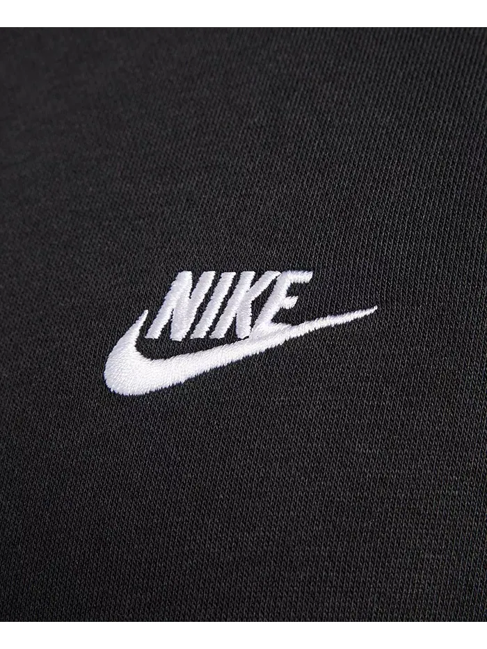 Мужская флисовая толстовка с капюшоном на молнии Nike — изображение 7 из 7, черный/белый