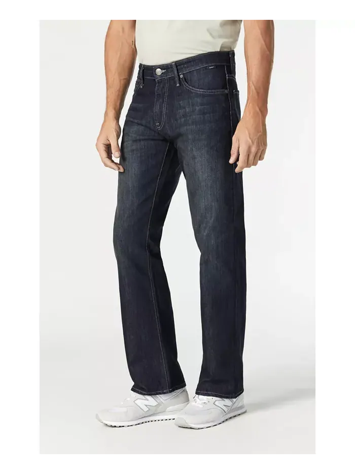 Мужские джинсы Mavi Josh Bootcut в цвете Deep Stanford Mavi Jeans — изображение 2 из 3, синий