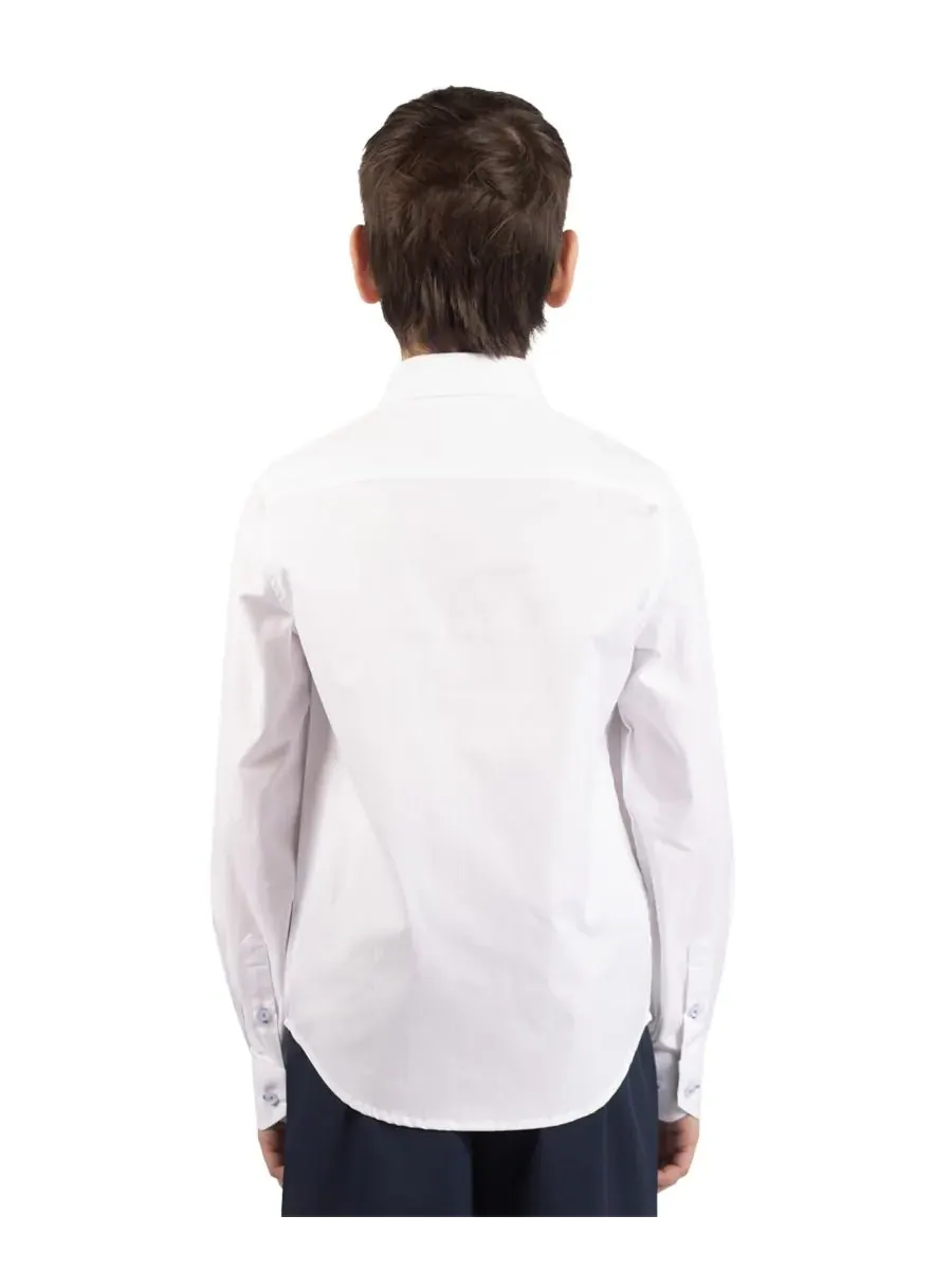Рубашка с длинным рукавом Big Boys Signature Oxford Tailorbyrd — изображение 3 из 3, белый