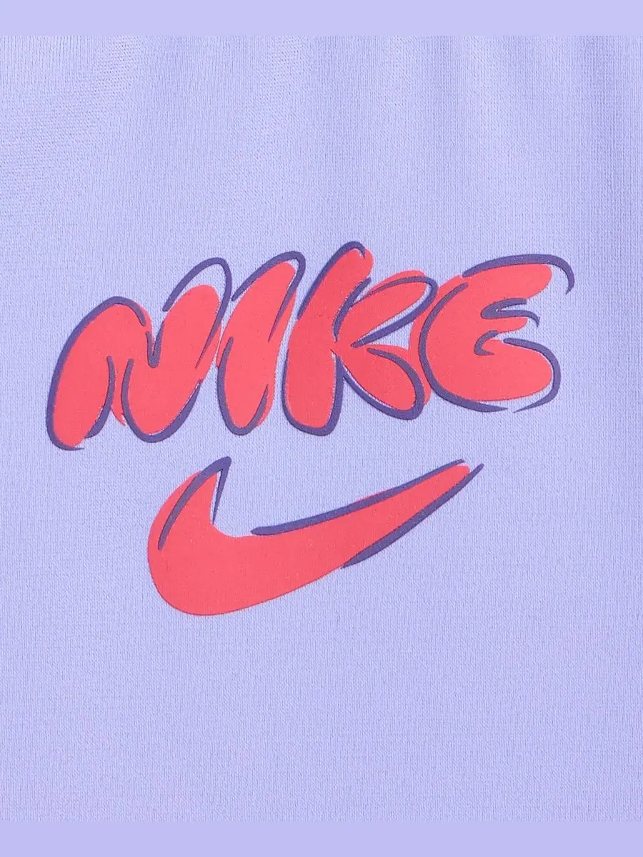 Детский купальник с цветочным принтом и U-образной спинкой, размер 4-6X Nike, светлый-thistle — изображение 6 из 7