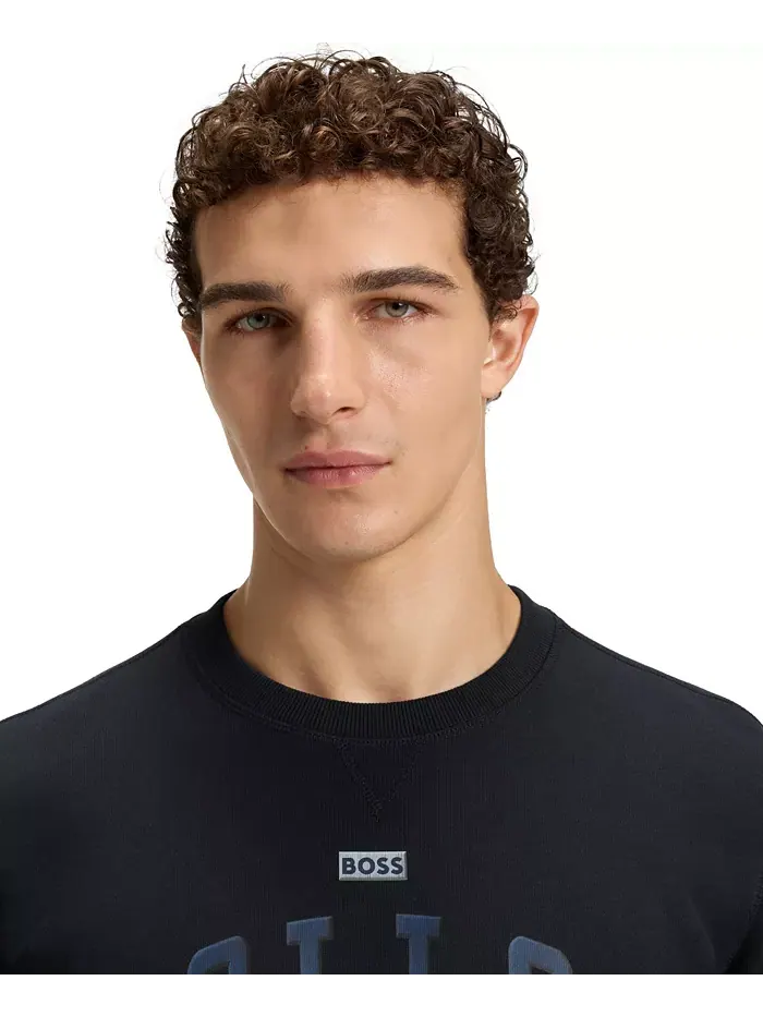 Худи с графикой в виде шлема Hugo Boss — изображение 5 из 5, синий