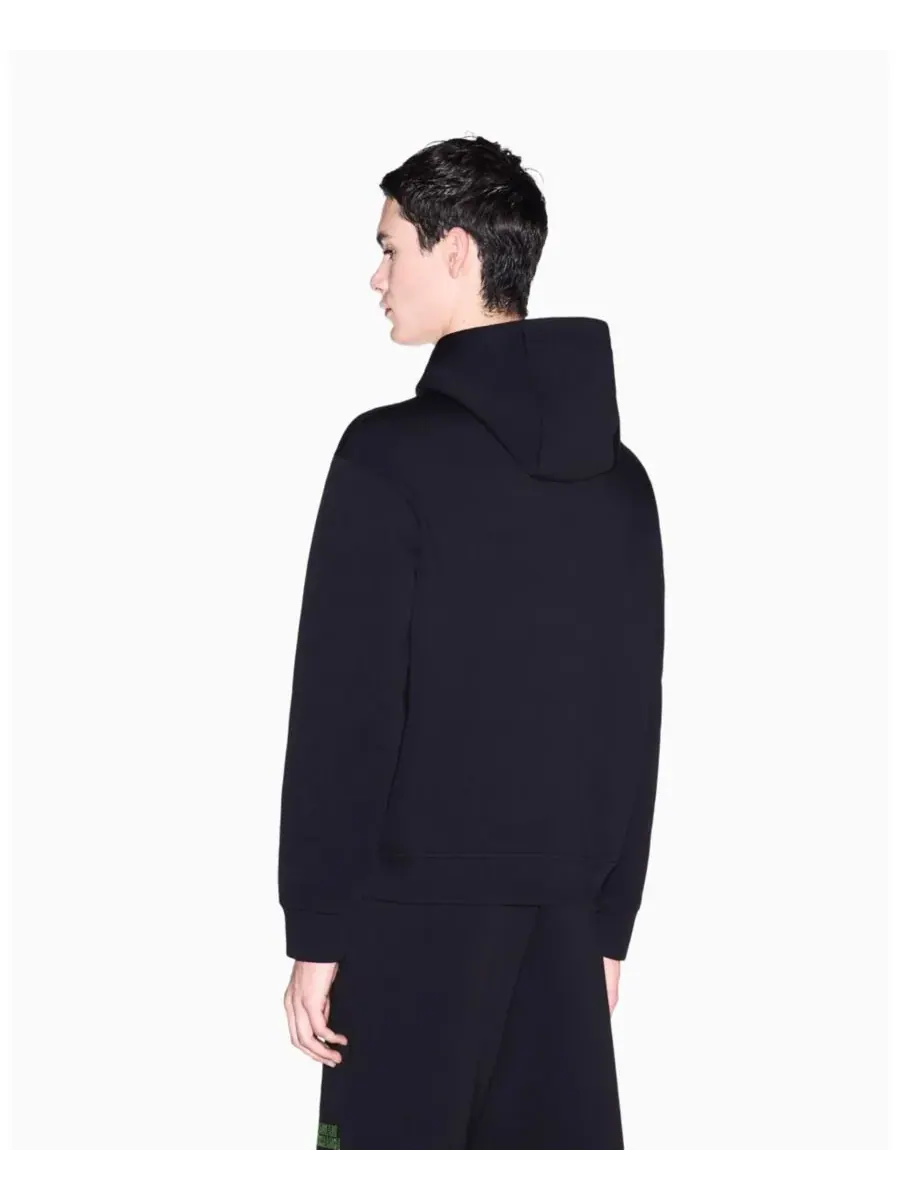 Мужская толстовка с капюшоном и логотипом Elevated Logo A|X Armani Exchange — изображение 2 из 5, черный