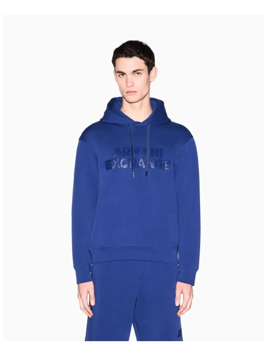 Мужская толстовка с капюшоном и логотипом Elevated Logo A|X Armani Exchange