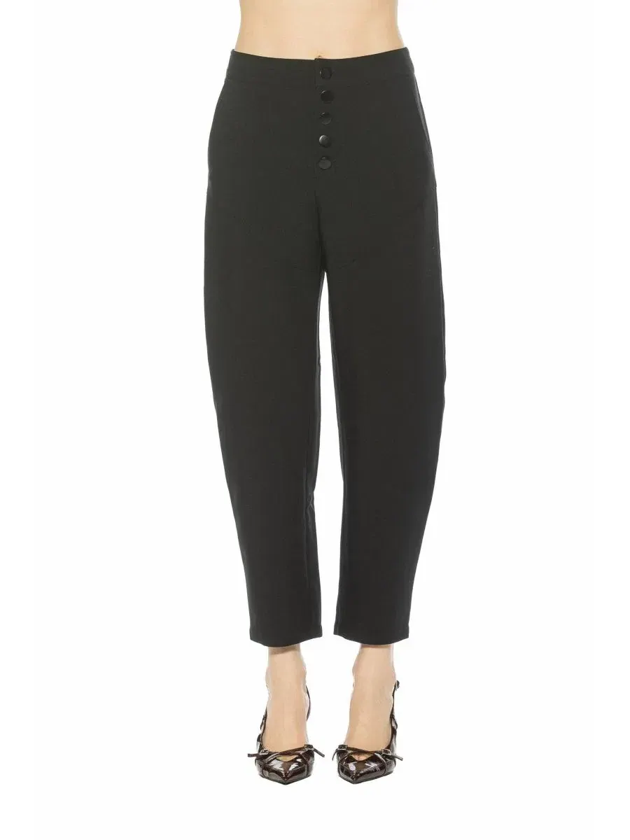 Женские брюки Hollis Barrel Pants Alexia Admor — изображение 1 из 3, черный