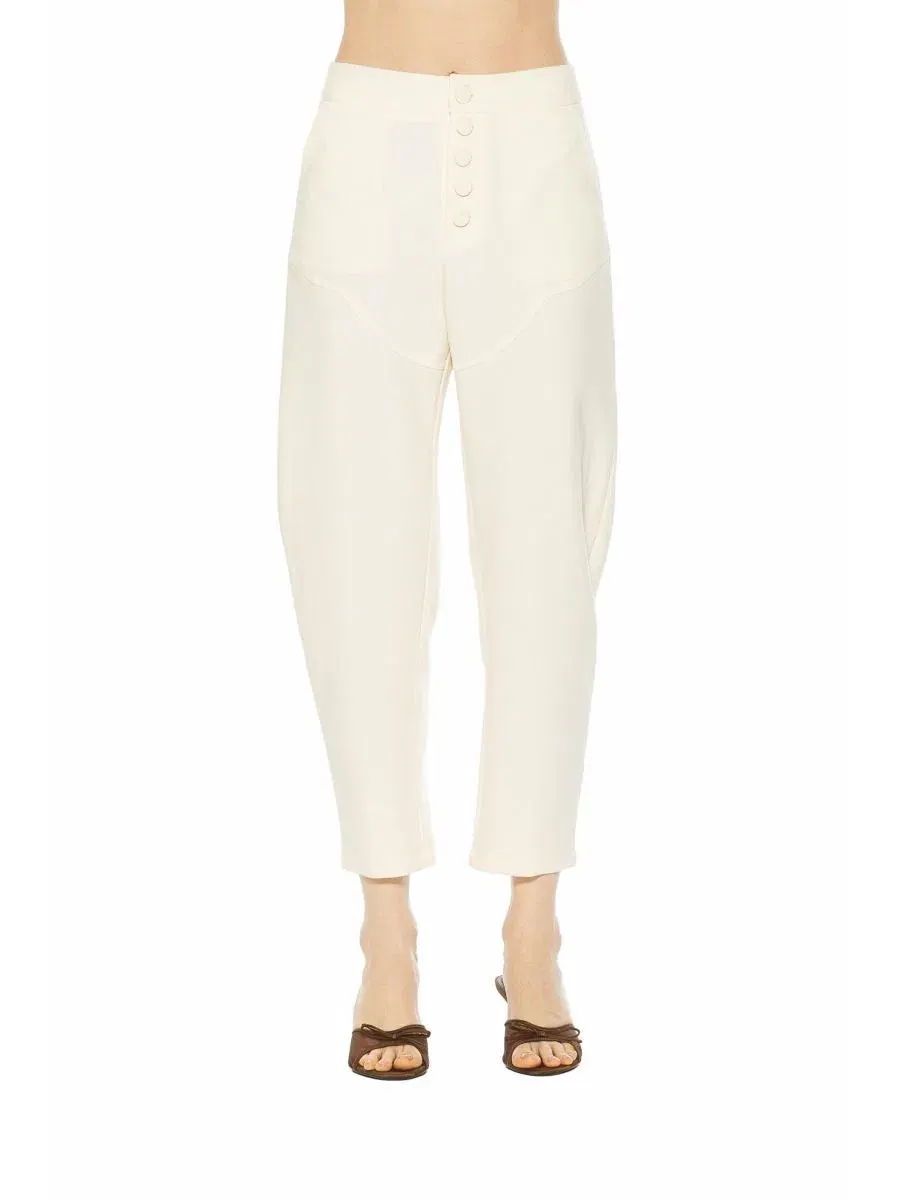 Женские брюки Hollis Barrel Pants Alexia Admor — изображение 1 из 3, белый