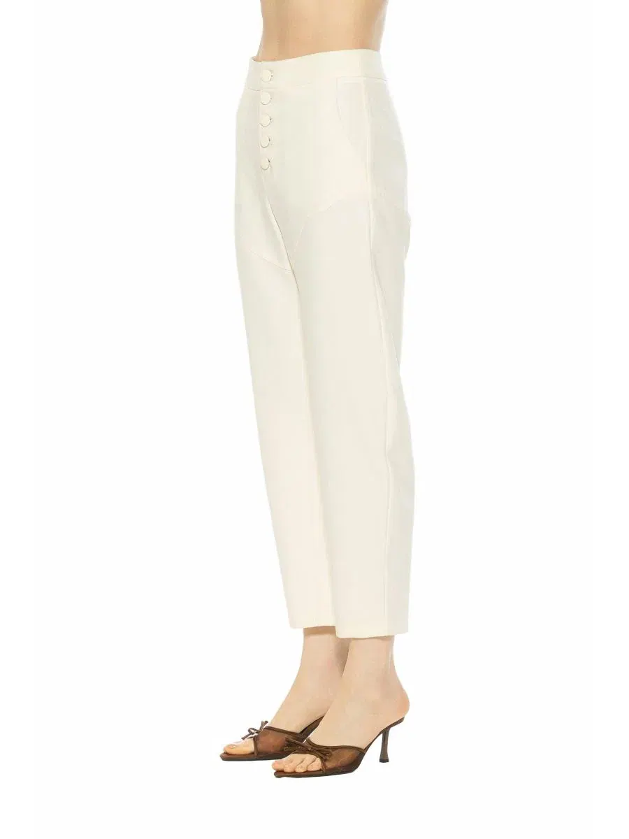 Женские брюки Hollis Barrel Pants Alexia Admor — изображение 2 из 3, белый