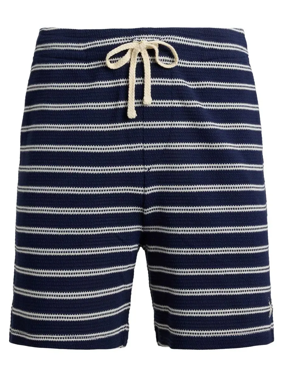 Мужские полосатые облегающие шорты Polo Ralph Lauren — изображение 5 из 5, темно-синий/кремовый