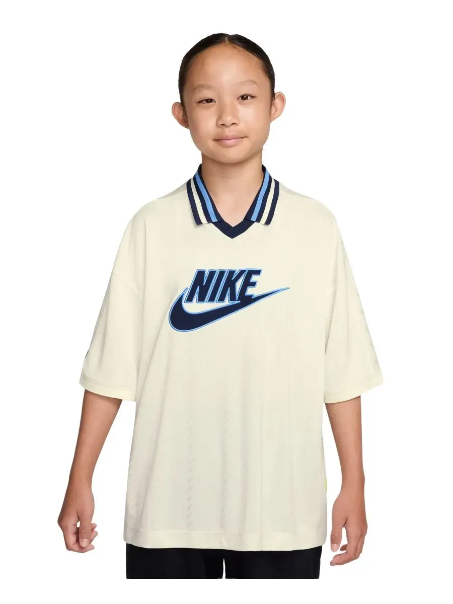 Футболка с коротким рукавом для девочек 7-16 лет Nike — изображение 1 из 3, бежевый