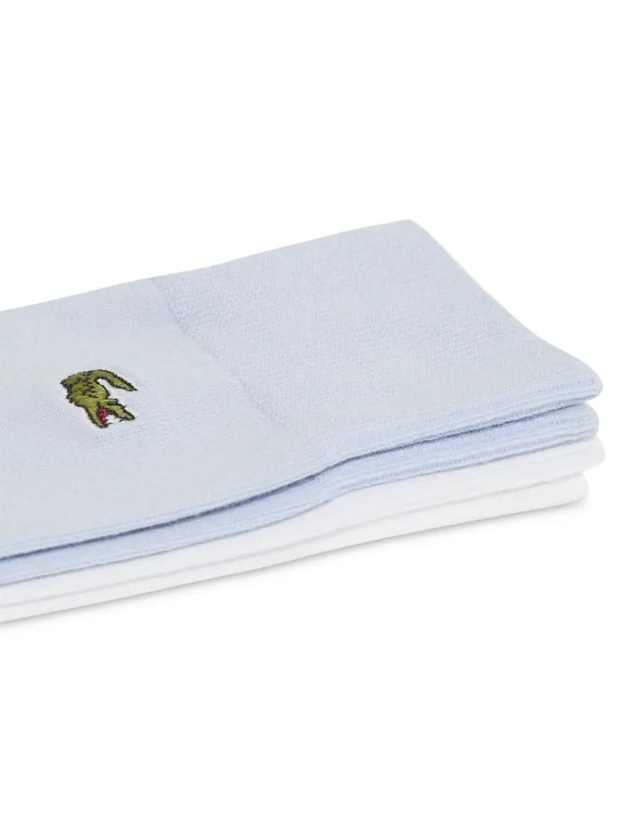 Носки мужские высокие Lacoste, комплект из 2 пар — изображение 2 из 3, белый/синий