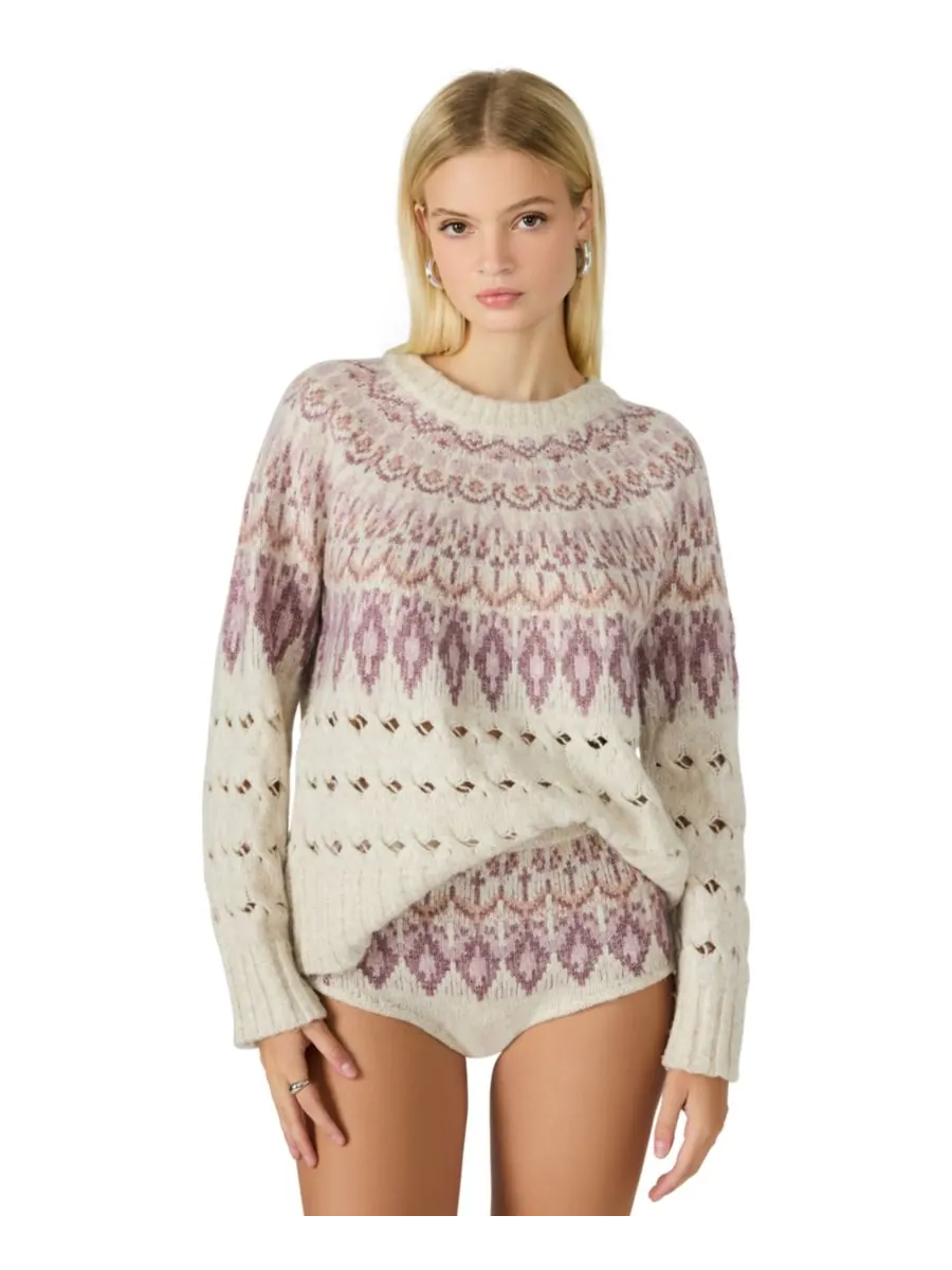Женский свитер Suzette Fair Isle Steve Madden — изображение 2 из 4, мульти