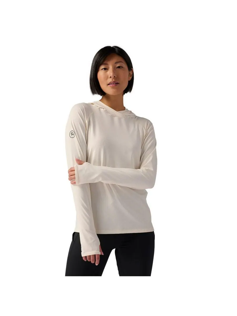 Женская толстовка с длинными рукавами Tahoe Sun Hoodie Performance Tops Backcountry — изображение 1 из 5, цапля