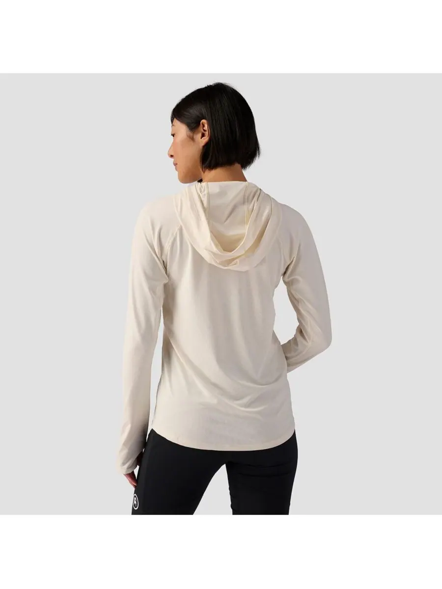 Женская толстовка с длинными рукавами Tahoe Sun Hoodie Performance Tops Backcountry — изображение 3 из 5, цапля