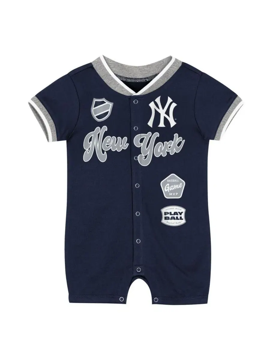 Детский комбинезон New York Yankees темно-синего цвета для мальчиков и девочек Outerstuff — изображение 2 из 3, темно-синий