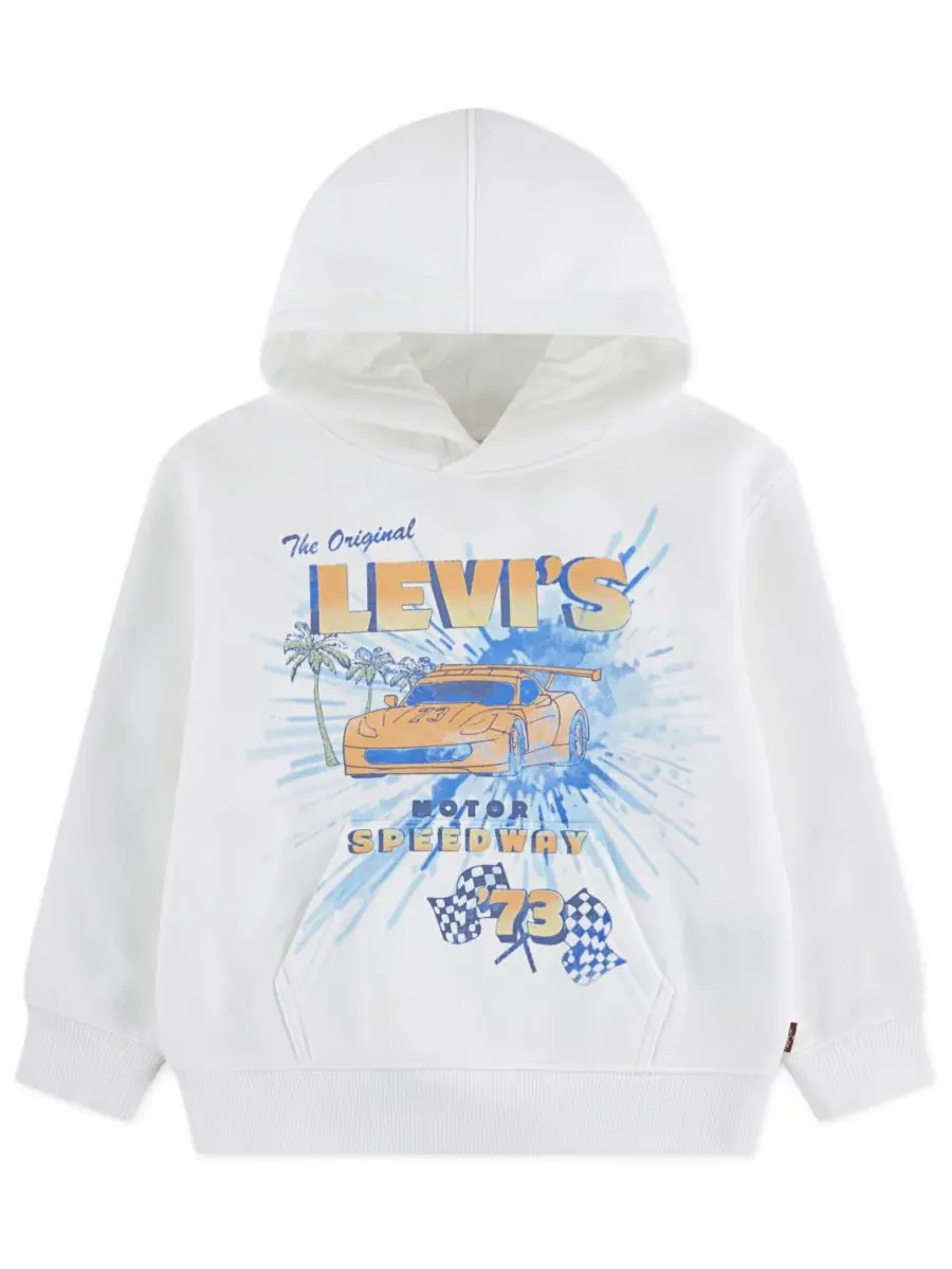 Детская толстовка 2T-7 Motor Speedway Levi's — изображение 1 из 3, яркий белый
