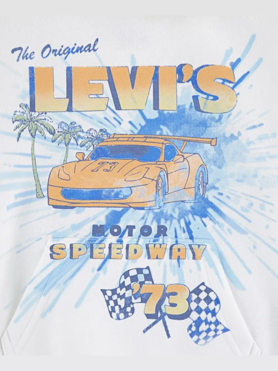 Детская толстовка 2T-7 Motor Speedway Levi's — изображение 3 из 3, яркий белый