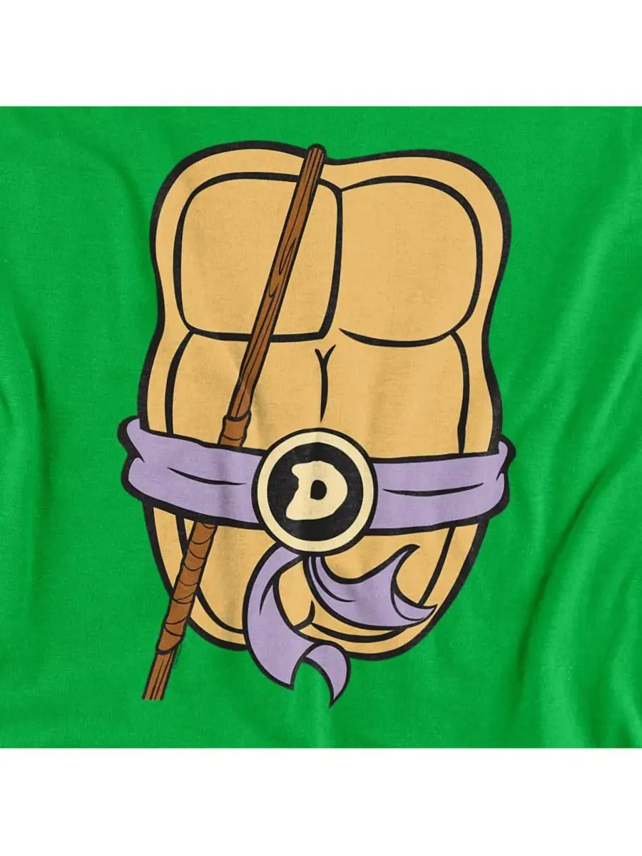 Мужская футболка Donatello Shell Teenage Mutant Ninja Turtles — изображение 3 из 3, зеленый