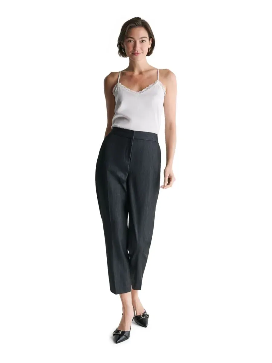 Брюки женские с высокой посадкой, широкие BCBG — изображение 2 из 7, синий