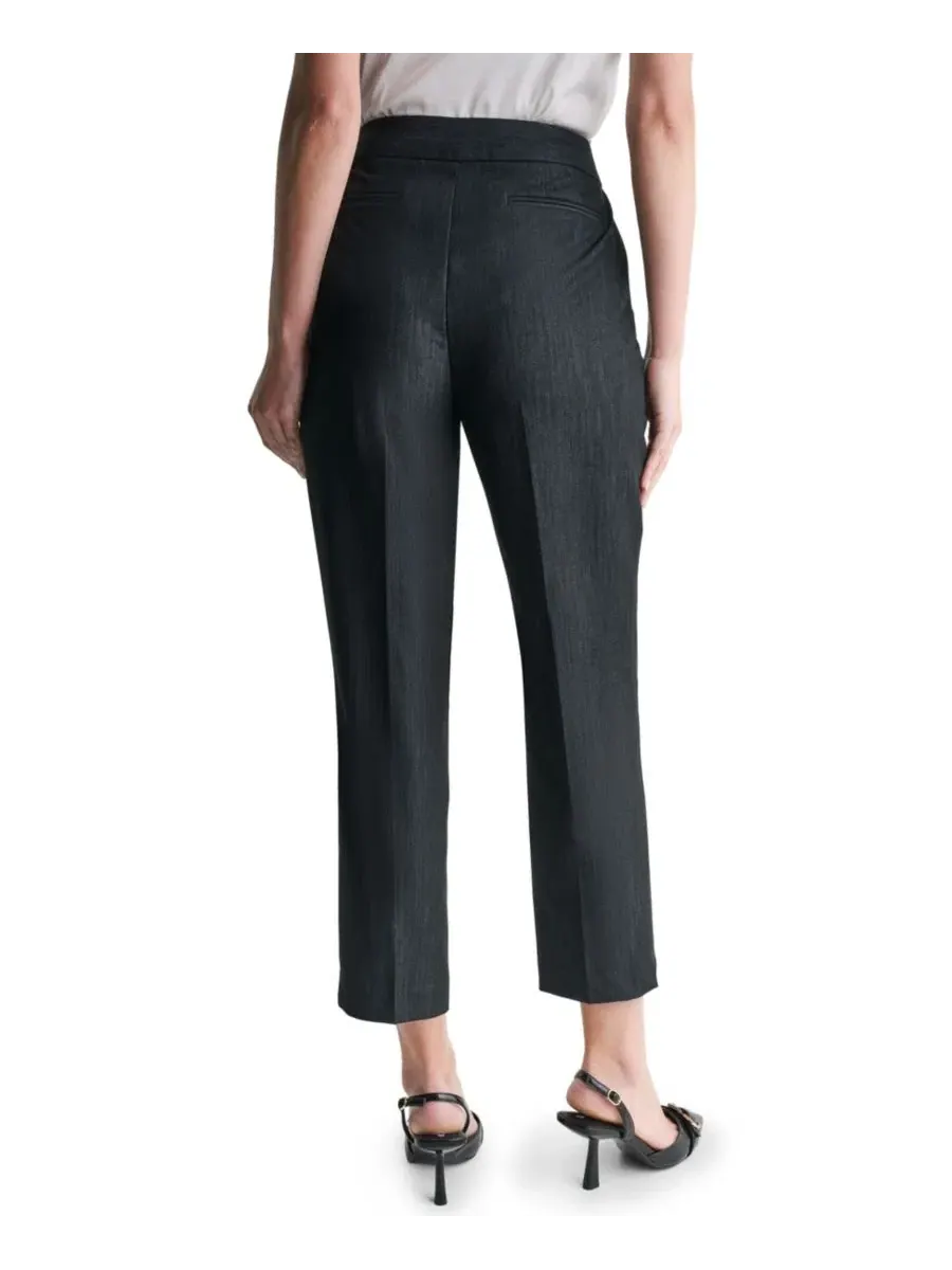 Брюки женские с высокой посадкой, широкие BCBG — изображение 4 из 7, синий