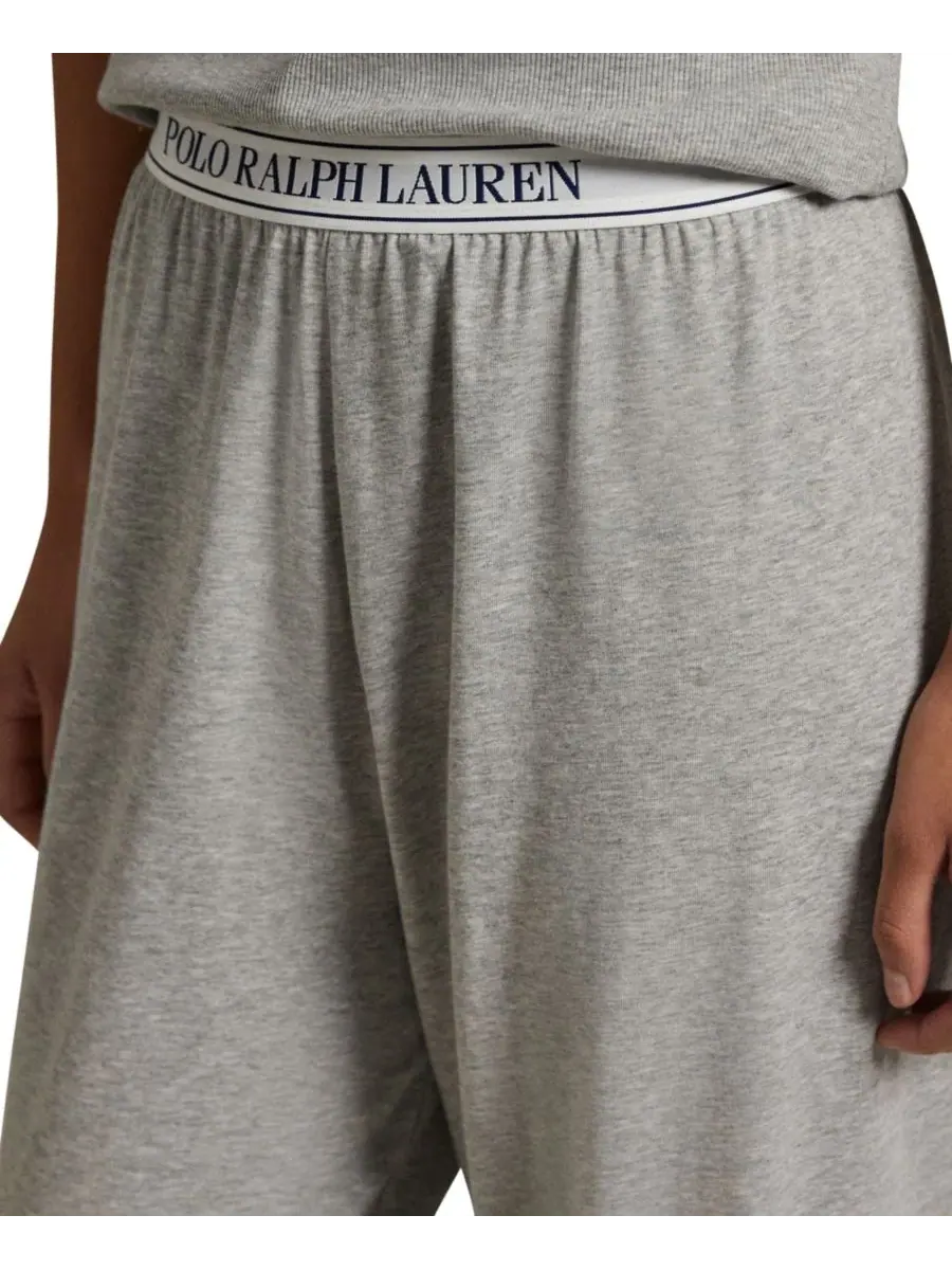 Женские пижамные штаны Essentials на резинке Polo Ralph Lauren — изображение 4 из 5, серый