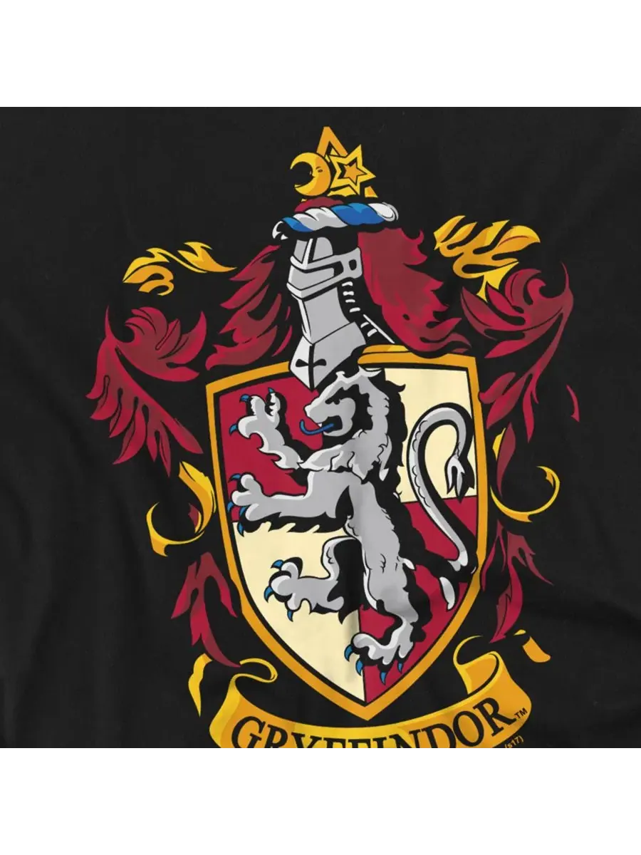 Футболка с принтом Gryffindor Crest Harry Potter — изображение 2 из 3, темно-синий