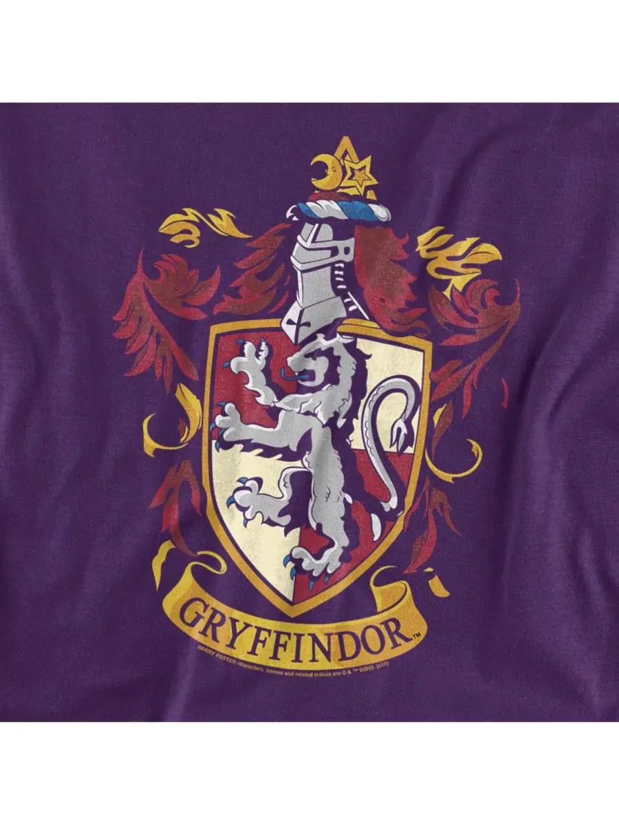 Футболка с длинным рукавом Gryffindor Crest Harry Potter — изображение 3 из 3, фиолетовый