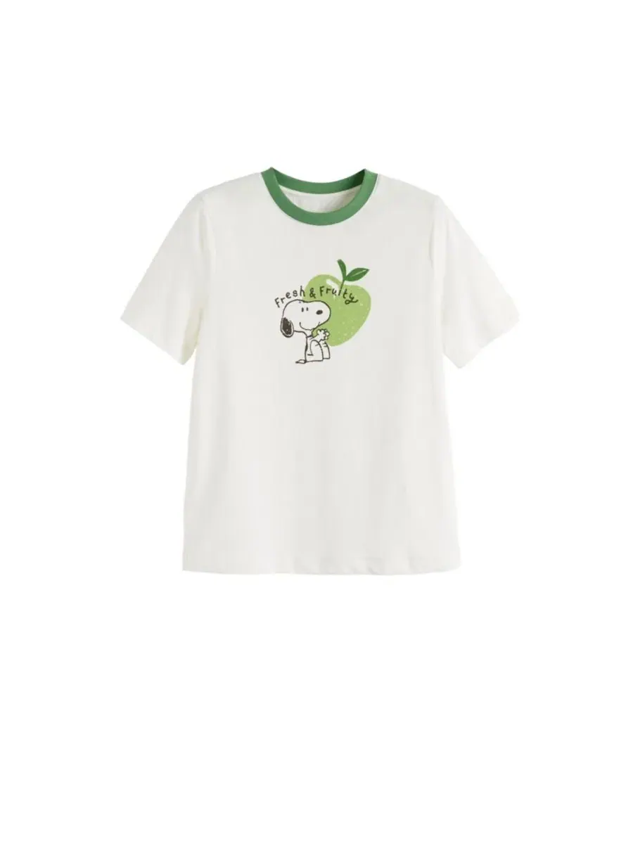 Футболка с цифровым принтом Snoopy Apple Chinti & Parker — изображение 5 из 5, бежевый