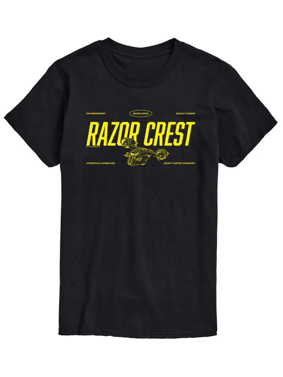 Футболка с принтом The Mandalorian & Grogu Razor Crest AIRWAVES — изображение 1 из 3, черный