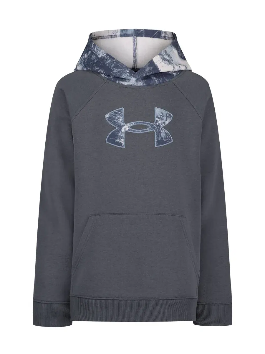 Худи из флиса с капюшоном, с длинным рукавом Under Armour — изображение 1 из 5, серый
