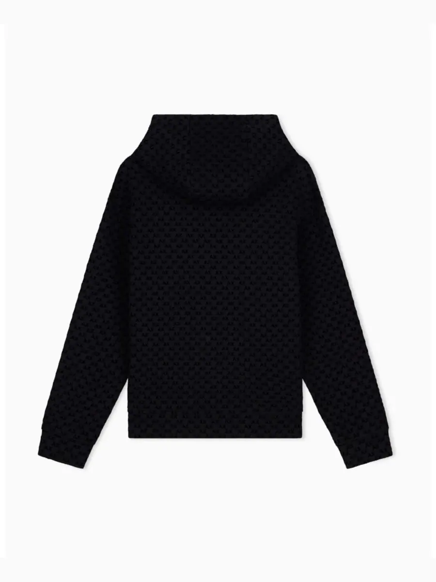 Худи с принтом All Over Logo A|X Armani Exchange — изображение 2 из 3, черный