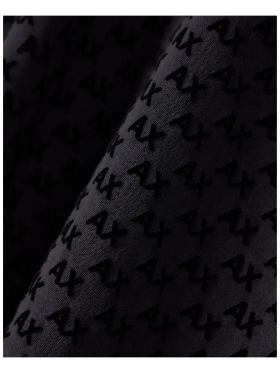 Худи с принтом All Over Logo A|X Armani Exchange — изображение 3 из 3, черный