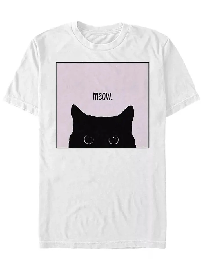 Футболка мужская с коротким рукавом Peeking Cat Crew Fifth Sun — изображение 1 из 1, белый