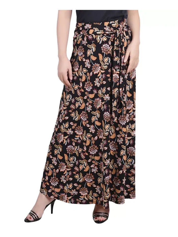 Женская миди-юбка Missy Maxi с поясом-кушаком NY Collection