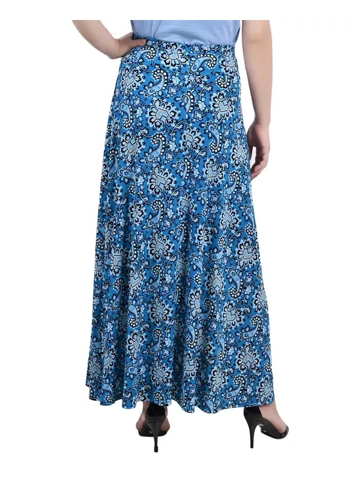 Женская миди-юбка Missy Maxi с поясом-кушаком NY Collection — изображение 2 из 3, зеленый