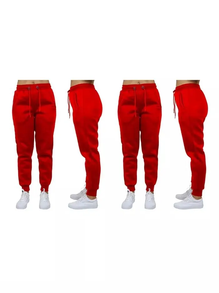 Женские свободные флисовые спортивные штаны Jogger, упаковка из 2 шт Galaxy By Harvic — изображение 14 из 16, черный