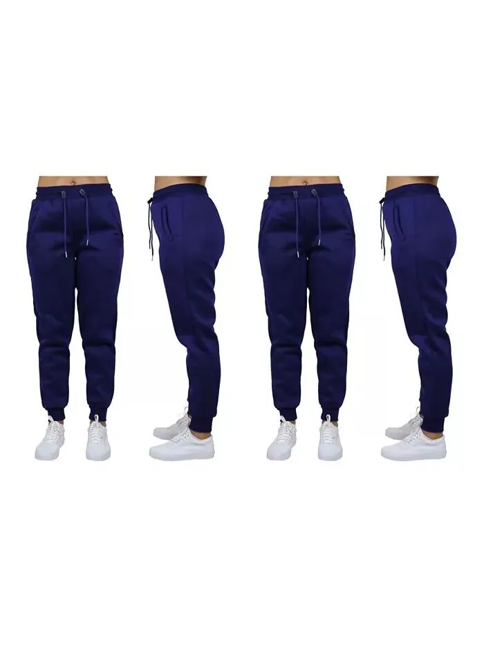 Женские свободные флисовые спортивные штаны Jogger, упаковка из 2 шт Galaxy By Harvic — изображение 15 из 16, черный