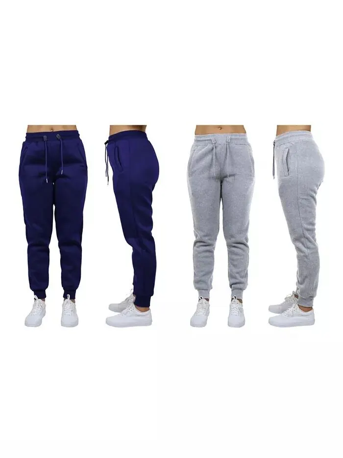 Женские свободные флисовые спортивные штаны Jogger, упаковка из 2 шт Galaxy By Harvic — изображение 6 из 15, темно-серый