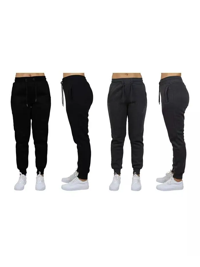 Женские свободные флисовые спортивные штаны Jogger, упаковка из 2 шт Galaxy By Harvic — изображение 9 из 15, темно-серый
