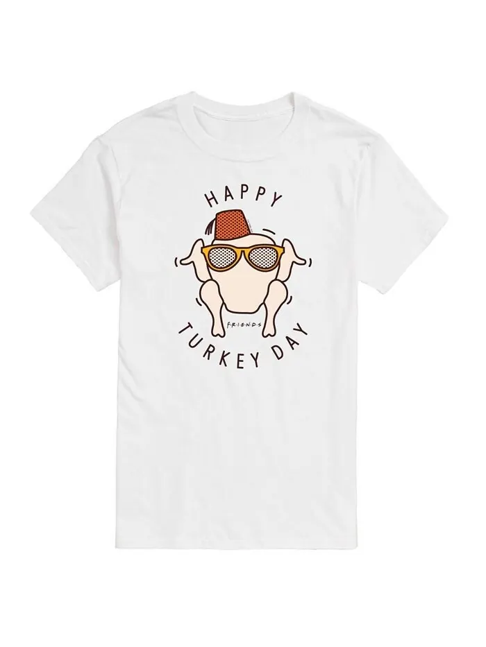 Мужская футболка с короткими рукавами на День благодарения «Друзья» AIRWAVES — изображение 1 из 3, белый